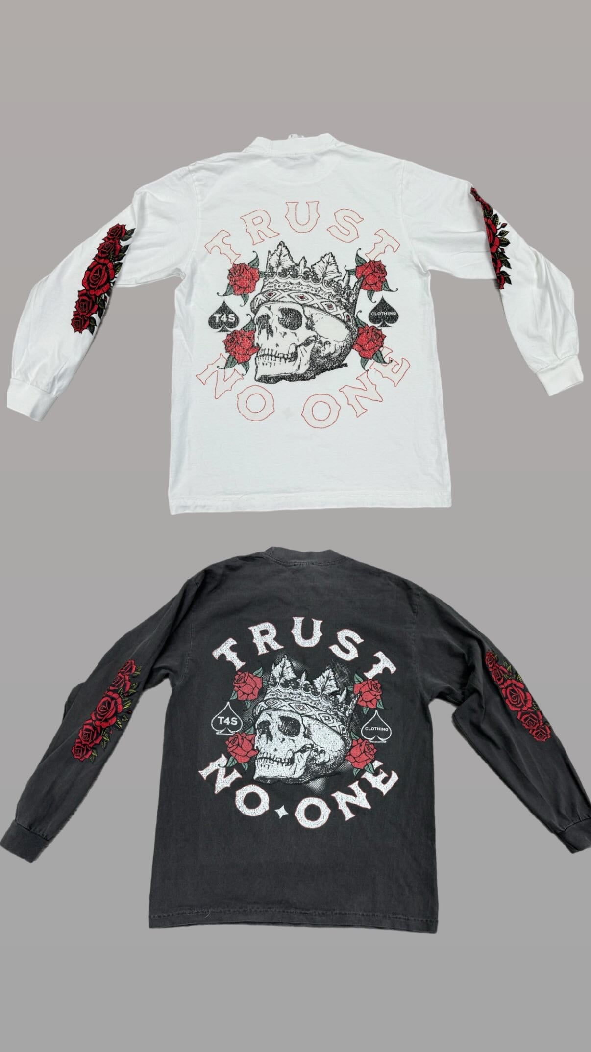 Twenty4Seven “Trust No One” Heavyweight Long Sleeve Tees