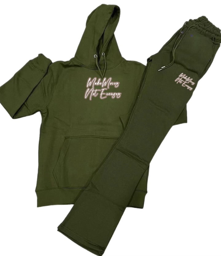 MakeMovesNotExcusez Stacked Unisex Sweatsuit