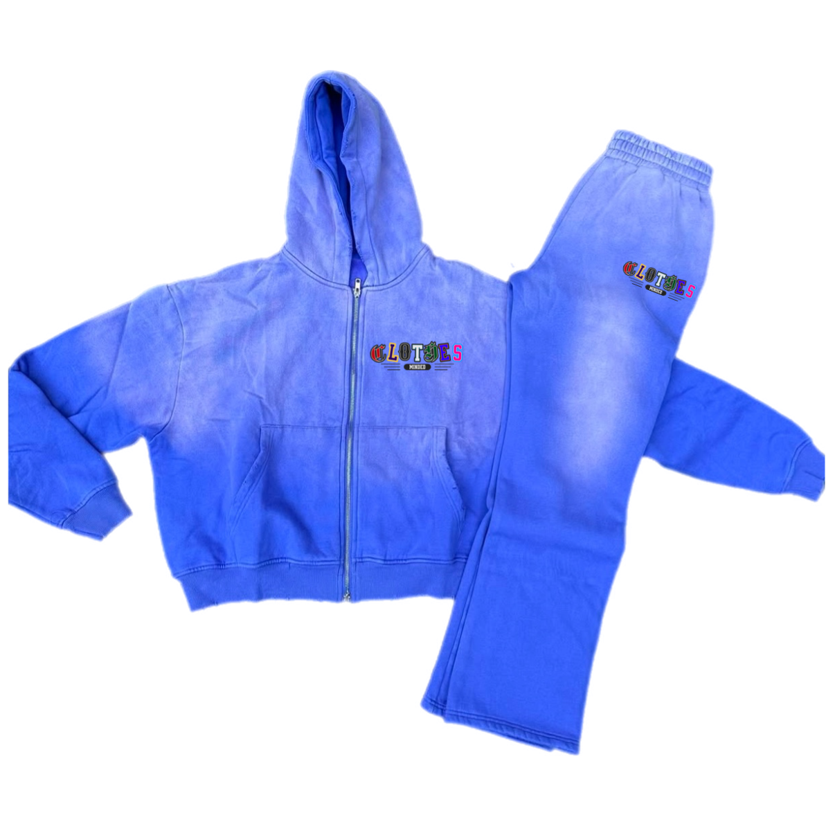 ClothesMinded Heavyweight Stacked Acid Washed Sweatsuits