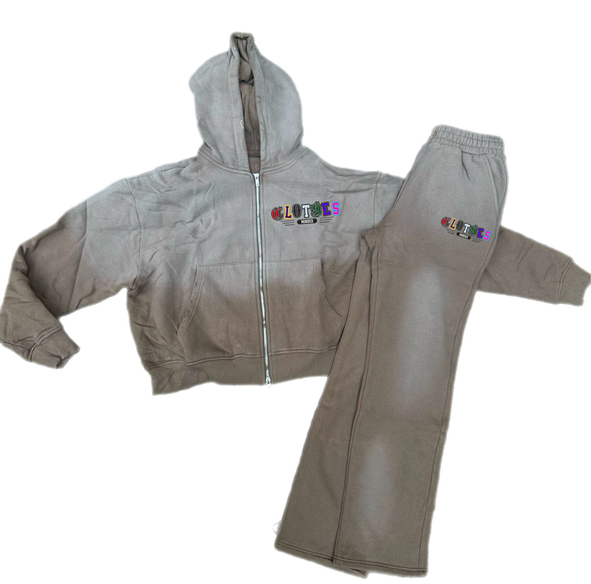 ClothesMinded Heavyweight Stacked Acid Washed Sweatsuits