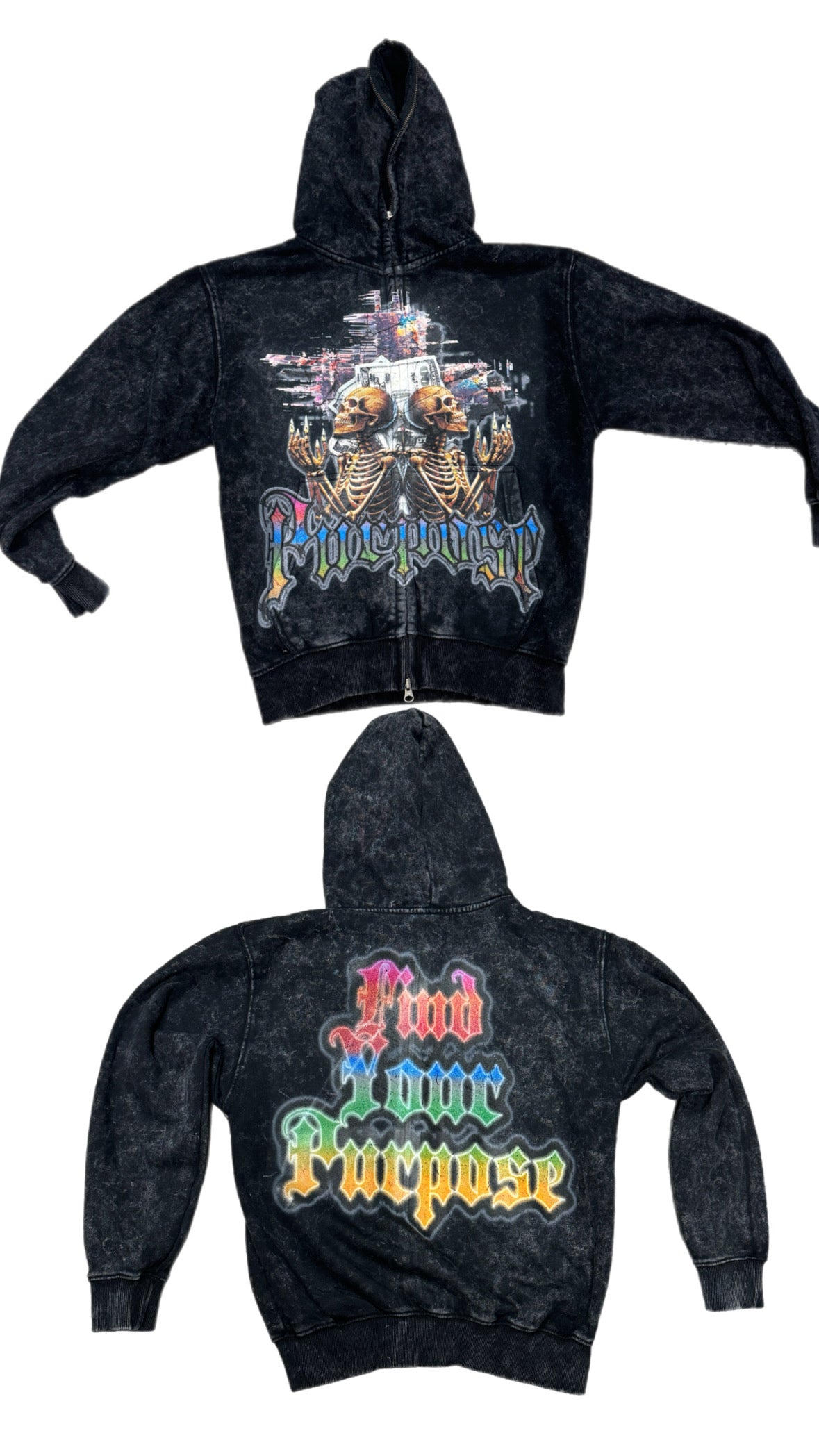 Twenty4Seven "PURPOSE" Heavyweight Zippered Unisex Hoodie