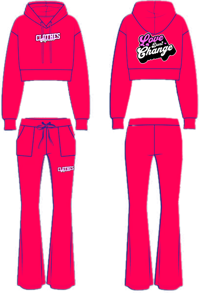 “ClothesMinded” Heavyweight Stacked Cropped Women’s Sweatsuit