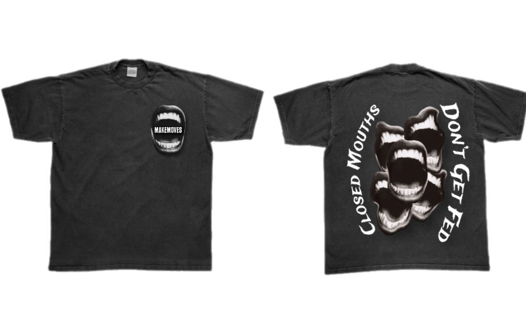 MakeMoves "Closed Mouths" Tee & Short Set