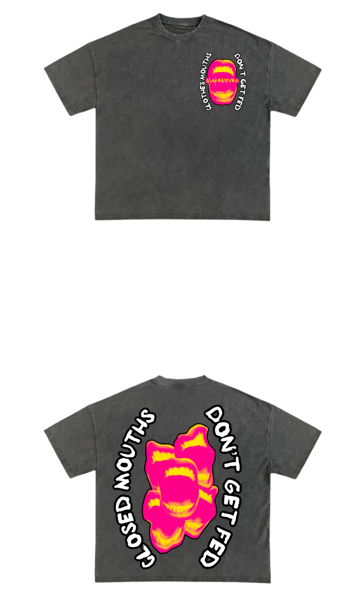 MakeMoves "Closed Mouths" Tee & Short Set