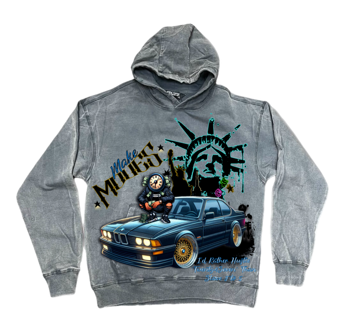 MakeMoves “Paid In Full” 90s Inspired Heavyweight Unisex Hoodie