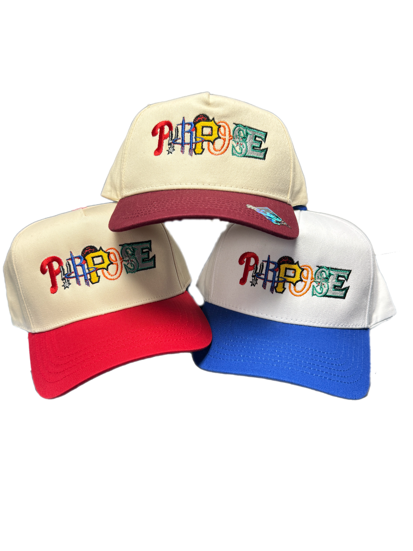 "PURPOSE" Signature Stitched 5-Panel Hat