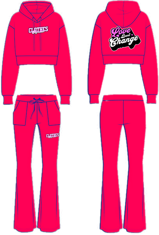 “ClothesMinded” Heavyweight Stacked Cropped Women’s Sweatsuit