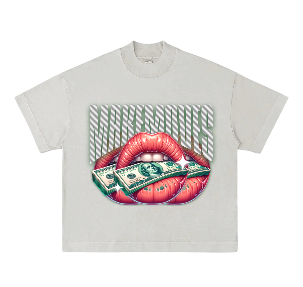MakeMoves Womens Heavyweight Cotton Cropped T-Shirt