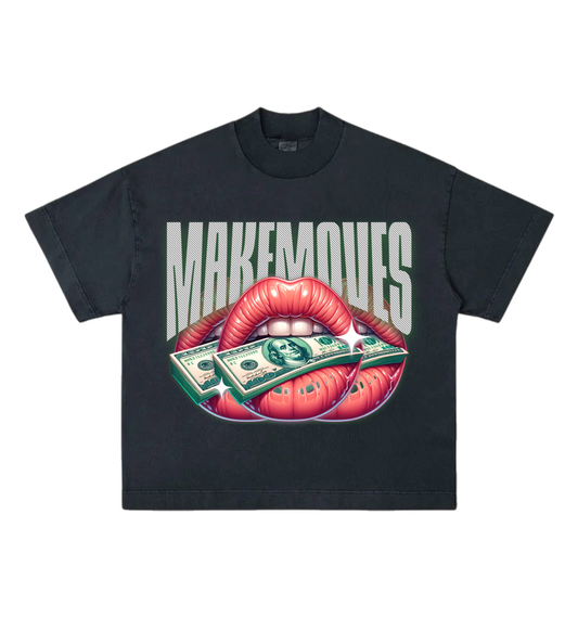 MakeMoves Womens Heavyweight Cotton Cropped T-Shirt